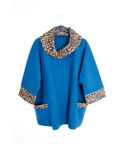 Cappotto con colletto animalier