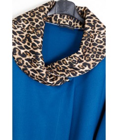 Cappotto con colletto animalier