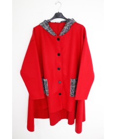 Cappotto con tasche colorate