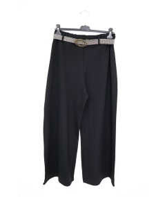 Pantaloni palazzo con cintura